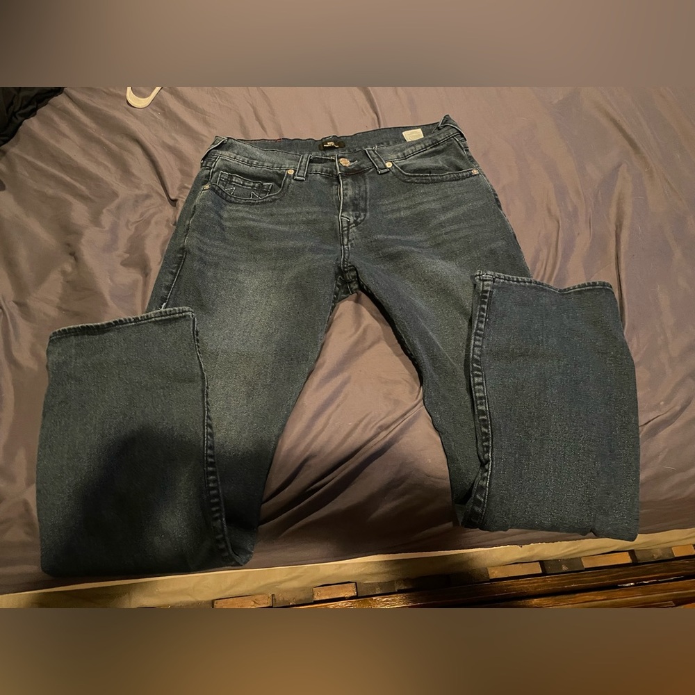 True Religion Ricky Relaxed Straight Jeans Size 34x34 - Picture 4 of 6
